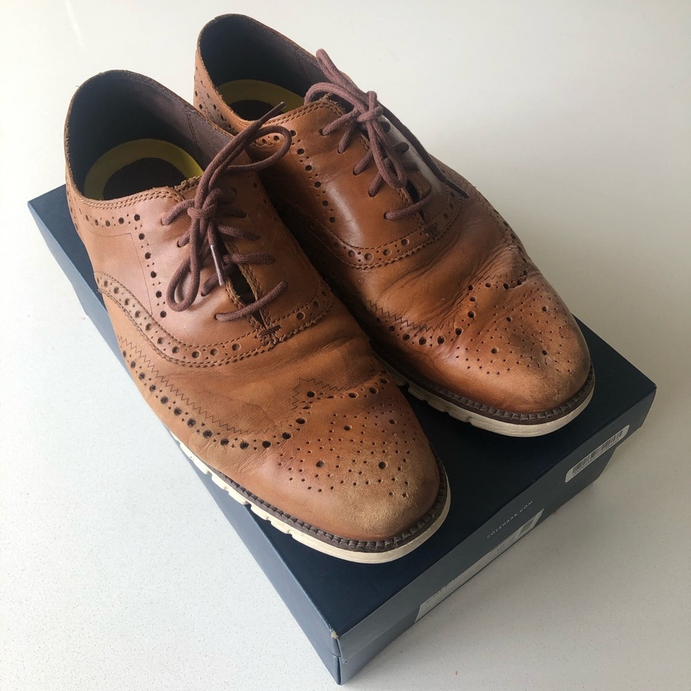 Cole Haan Zerogrand Wing Ox British Tan Size 12M
